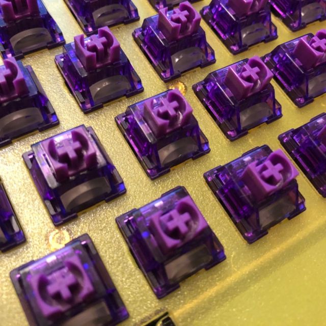 TTC Flaming Purple
---
A solid premium linear from TTC, notable for being one of the first switches in the Western market to feature polyketone (POK) stems. These are on the skate side of smooth, with just a hint of burnished texture.